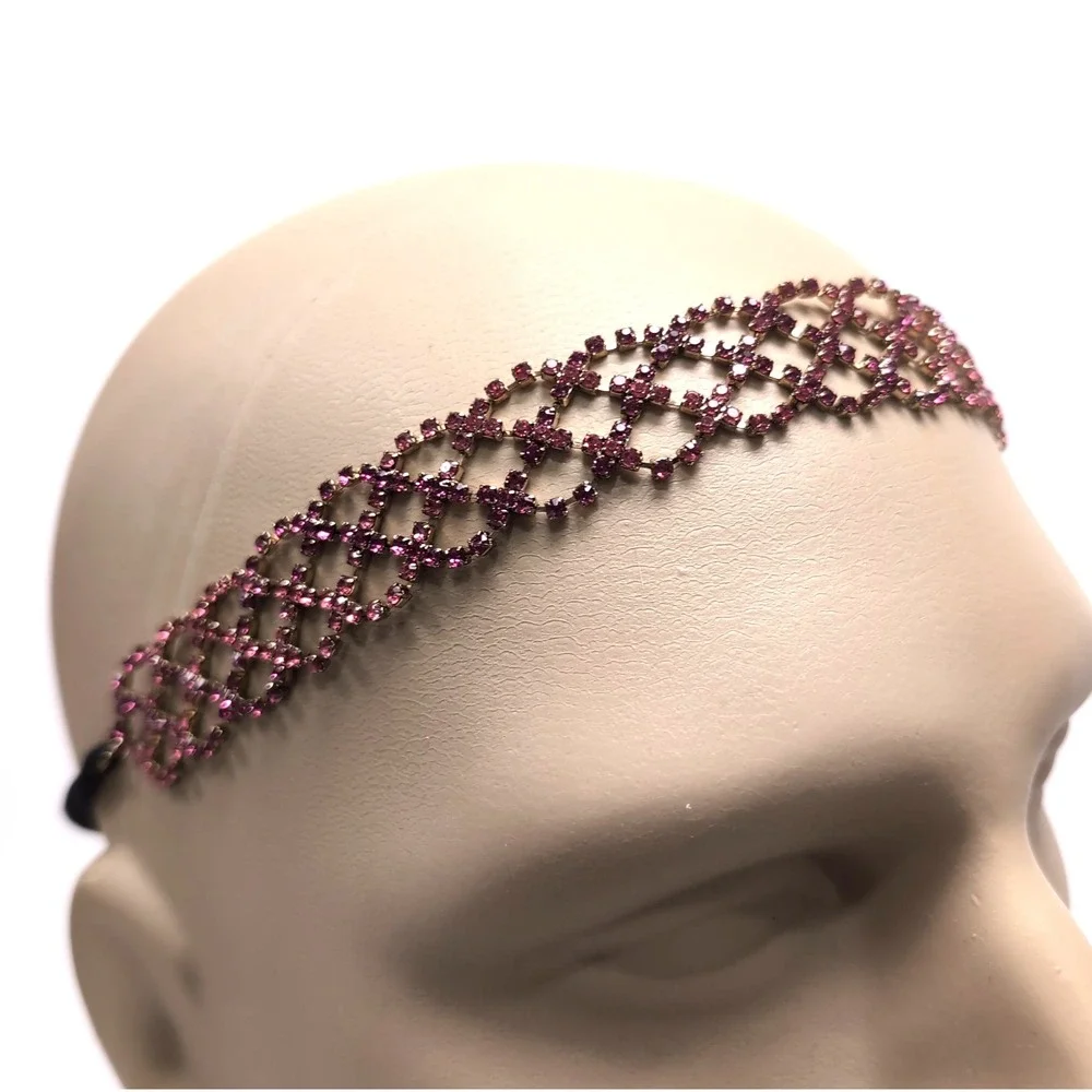 NEW Lot Of 4 Embellished Headbands 3 Natasha 1 BP Rhinestones Beads NWT